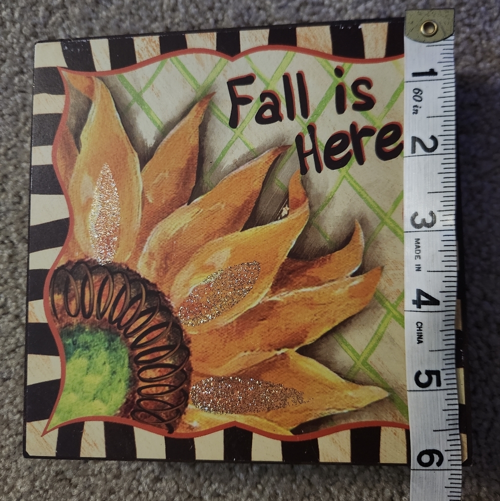 Fall Themed Decorative Blocks - Picture 6 of 6